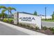 Elegant community entrance sign for Aurora at Lakewood Ranch, showcasing a welcoming neighborhood at 13981 Lilac Sky Ter, Bradenton, FL 34211