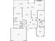 Detailed floor plan showcasing the layout of the home, including room dimensions and placement at 1424 Ridge Shore Dr, Tarpon Springs, FL 34689