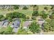 Aerial view showcases backyard pools, well-maintained lawns, and the golf course in the community at 16214 W Course Dr, Tampa, FL 33624