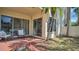 Outdoor patio with seating and view at 2211 Belleair Rd # D3, Clearwater, FL 33764