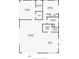 Floor plan showing a living room, kitchen, bedrooms, bathrooms, laundry room, and elevator at 2417 Sunset Vista Dr, Spring Hill, FL 34607