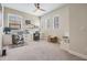 Bright office featuring large windows, recessed lighting, neutral colors and built in desk at 3585 Torino Ln, Palm Harbor, FL 34683