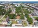 An aerial view of a home in a neighborhood close to water and bustling commercial areas at 4610 W Mcelroy Ave, Tampa, FL 33611