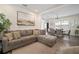 Bright living room with fireplace, modern finishes and a neutral color palette at 4803 Highland, Tampa, FL 33603