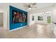 Spacious living area with tile flooring, bright walls, and backyard access at 5245 3Rd N Ave, St Petersburg, FL 33710
