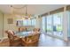 Inviting dining area featuring water views and seating for four at 5729 Puerta Del Sol S Blvd # 185, St Petersburg, FL 33715