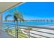 Enjoy bay views from this balcony. Palm trees offer a resort-like vibe at 6081 Bahia Del Mar Cir # 452, St Petersburg, FL 33715