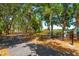 Community dog park offers a fenced-in area with mature trees, lush landscaping and walking path for pet owners to enjoy at 7132 Colony Pointe Dr, Riverview, FL 33578