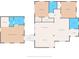 Detailed floor plan featuring a spacious Primary bedroom with wet bar, open kitchen, and bedrooms with walk-in closets at 921 W Coral St, Tampa, FL 33602