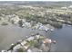 Breathtaking aerial shot of waterfront homes with private docks nestled along the tranquil river's edge at 9914 Alavista Dr, Gibsonton, FL 33534