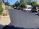 Parking lot view showing multiple cars parked in designated spots at 1257 Drew St # 15, Clearwater, FL 33755