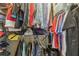 Organized closet featuring storage for clothing, shoes, and luggage at 1326 Apollo Beach S Blvd, Apollo Beach, FL 33572