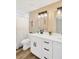 Elegant bathroom features a double vanity, white cabinetry, modern fixtures, and stylish design at 219 80Th Ne Ave, St Petersburg, FL 33702