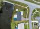 Aerial view of the home and lot shows proximity to the water at 2324 Hayworth Rd, Port Charlotte, FL 33952