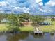 Enjoy a community lifestyle with a pier, playground, and picnic area shown in this aerial view at 2324 Hayworth Rd, Port Charlotte, FL 33952