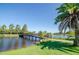 Bridge over a pond on the property at 2615 Cove Cay Dr # 409, Clearwater, FL 33760