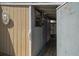 An outdoor shower area is accented by rustic wood with a mirror inside at 2728 58Th S St, Gulfport, FL 33707