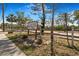 Community park features lush greenery and walking path at 2728 58Th S St, Gulfport, FL 33707
