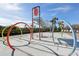 Fun splash pad area with colorful features and water elements for children to enjoy at 3046 Donington Castle Ln, Land O Lakes, FL 34638