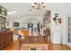 View of the open floor plan dining room, kitchen, and living room at 3603 E Sterling Cir, Tampa, FL 33629