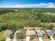 Expansive aerial view of the property showcasing its proximity to lush green spaces and nearby residential areas at 3932 Watson Dr, New Port Richey, FL 34655