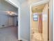 Hallway view to bedroom and bathroom at 44 Pinewood Cir, Safety Harbor, FL 34695