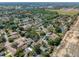 Scenic aerial view of a residential neighborhood with lush greenery and mature trees, highlighting a serene community setting at 506 Summerwood Ct, Tarpon Springs, FL 34689