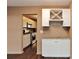 Attractive bar area features cabinets and a convenient wine rack at 5521 80Th N St # 110, St Petersburg, FL 33709