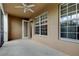 Relaxing covered patio area featuring a tiled floor and access to the outdoors at 7901 Seminole Blvd # 1103, Seminole, FL 33772