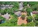 Aerial view showcasing home with expansive backyard, and mature trees at 808 Hickory Glen Dr, Seffner, FL 33584