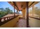 Balcony featuring tile floors, wood ceiling, and terra cotta railings at 843 17Th N Ave, St Petersburg, FL 33704