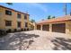 Exterior view of the three-car garage with brick driveway at 843 17Th N Ave, St Petersburg, FL 33704