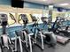 Fitness center with cardio equipment and large windows with ocean views at 880 Mandalay Ave # N109, Clearwater Beach, FL 33767