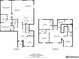 Detailed floor plan showcasing the layout and dimensions of the home's two stories at 9287 Crescent Ray Dr, Wesley Chapel, FL 33545