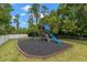 Community playground features a play structure, swings and slide for hours of fun at 11308 Temperley Pl, Tampa, FL 33625