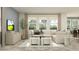 Inviting living room with large windows, a plush sectional sofa, and stylish furnishings creating a relaxing atmosphere at 11546 E 71St Ter, Palmetto, FL 34221