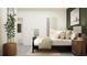 Comfortable bedroom with minimalist decor, featuring a modern bed frame and ample natural light at 11554 71St E Ave, Palmetto, FL 34221