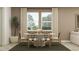Cozy dining area featuring a round table with stylish chairs, creating a welcoming space for meals at 11554 71St E Ave, Palmetto, FL 34221