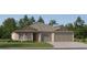 Charming single-story home featuring a neutral color palette, manicured lawn, and a two-car garage at 11848 Blue Diamond Trl, Parrish, FL 34219