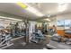 Bright community gym with mirrored wall, weight machines, and cardio equipment for a complete workout at 14542 Anchorage Cir, Seminole, FL 33776