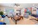 Open living room provides a relaxed atmosphere with comfortable seating and natural light at 149 Sky Loch Dr E, Dunedin, FL 34698
