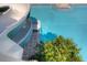 View of community pool from the top of waterslide tower at 19207 Autumn Woods Ave, Tampa, FL 33647