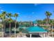 Tennis courts viewed from the community pool area at 19207 Autumn Woods Ave, Tampa, FL 33647