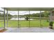 Relaxing screened porch overlooking a tranquil lake and lush greenery, a peaceful retreat at 29542 Forest Glen Dr, Wesley Chapel, FL 33543