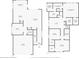 Detailed floor plan showcasing the layout of the home, including dimensions of each room and the overall design at 3303 Monroe Meadows Dr, Odessa, FL 33556