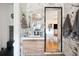 Elegant bathroom features a stylish vanity and marble tiling at 36601 Roberts Rd, Dade City, FL 33525