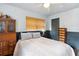 Inviting bedroom features a ceiling fan and two windows at 36601 Roberts Rd, Dade City, FL 33525