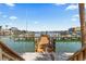Waterfront dock providing easy access to the bay and waterfront activities at 445 Hamden Dr # 502, Clearwater Beach, FL 33767