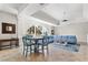 Spacious living area with a large window and stylish furniture arrangement at 445 Hamden Dr # 502, Clearwater Beach, FL 33767