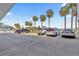 Convenient parking area with palm trees and easy access to the property at 445 Hamden Dr # 502, Clearwater Beach, FL 33767